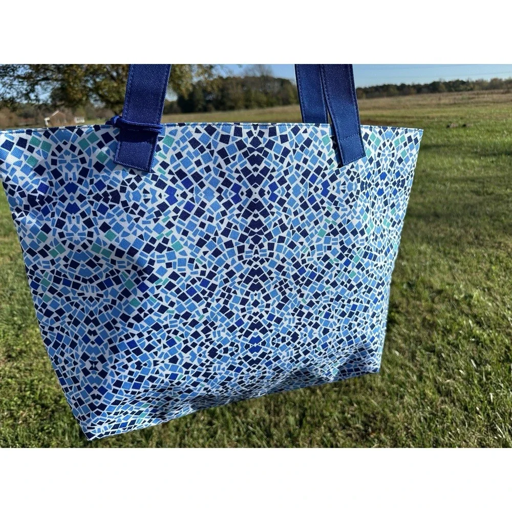 NEW lancome Spring Beach Tote shopping‎ shoulder bag large Blue